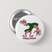 Badge Rond 5 Cm Bouton de Dancin de doigt (Devant & derrière)