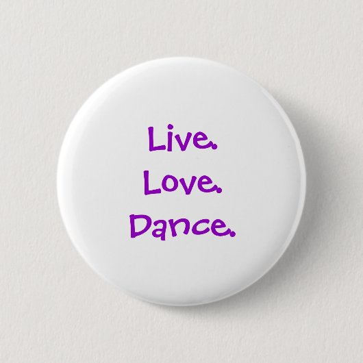 Badge Rond 5 Cm Bouton de danse (Devant)