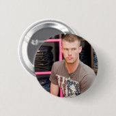 Badge Rond 5 Cm Bouton de David Henry (Devant & derrière)