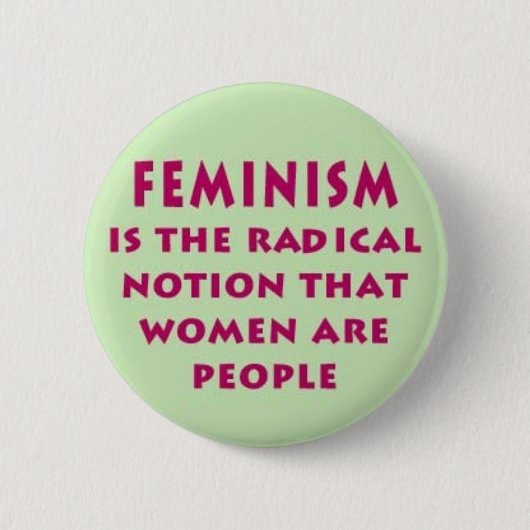 Badge Rond 5 Cm Bouton de déclaration du féminisme (Devant)