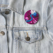 Badge Rond 5 Cm Bouton de déclencheur (En situation)