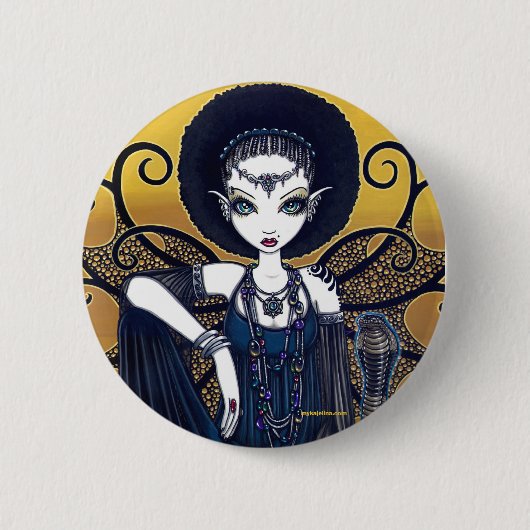 Badge Rond 5 Cm Bouton de déesse de Cleo Feary (Devant)