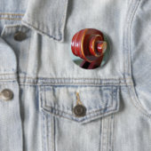 Badge Rond 5 Cm Bouton de défilement de violoncelle (En situation)