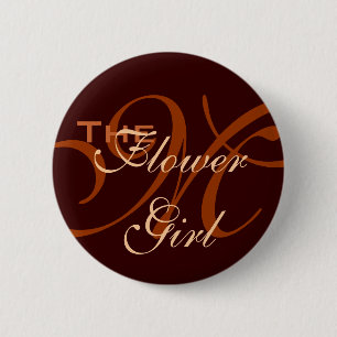 Badge Rond 5 Cm Bouton de demoiselle de honneur
