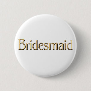 Badge Rond 5 Cm Bouton de demoiselle d'honneur