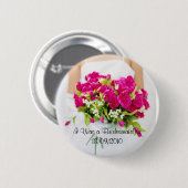 Badge Rond 5 Cm Bouton de demoiselle d'honneur (Devant & derrière)