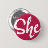 Badge Rond 5 Cm Bouton de design blanc (Devant & derrière)