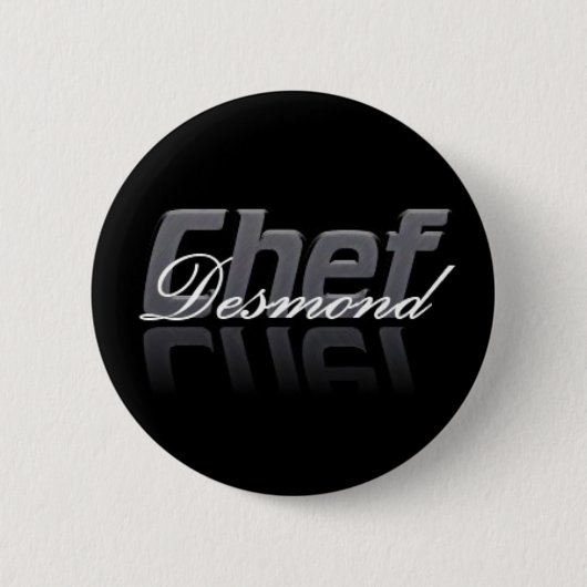 Badge Rond 5 Cm Bouton de Desmond de chef (Devant)