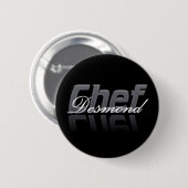 Badge Rond 5 Cm Bouton de Desmond de chef (Devant & derrière)