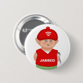 Badge Rond 5 Cm Bouton de dessin animé amusant moderne (Devant & derrière)