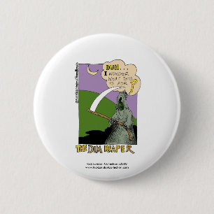Badge Rond 5 Cm Bouton de dessin animé drôle d'Halloween de Fauche