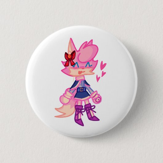 Badge Rond 5 Cm Bouton de dessin animé IPnk (Devant)