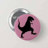 Badge Rond 5 Cm Bouton de dinosaure de T-Rex (Devant & derrière)