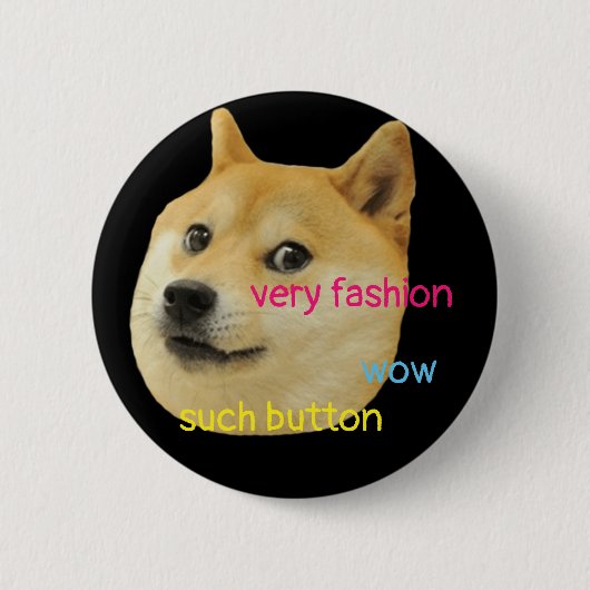Badge Rond 5 Cm Bouton de doge (Devant)