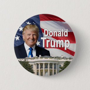 Badge Rond 5 Cm Bouton de Donald Trump