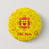 Badge Rond 5 Cm Bouton de doodle CBC Kids (Devant)
