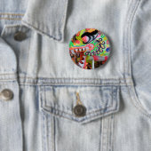 Badge Rond 5 Cm bouton de dragon (En situation)