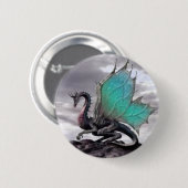 Badge Rond 5 Cm "Bouton de dragon ! " (Devant & derrière)