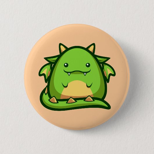 Badge Rond 5 Cm Bouton de dragon de chabots (Devant)
