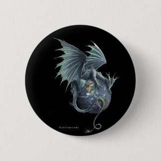 Badge Rond 5 Cm Bouton de dragon de la terre
