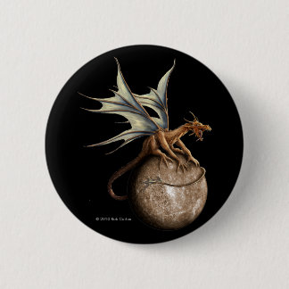 Badge Rond 5 Cm Bouton de dragon de Mercury