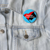 Badge Rond 5 Cm bouton de drapeau d'anarcho-syndicalisme (En situation)