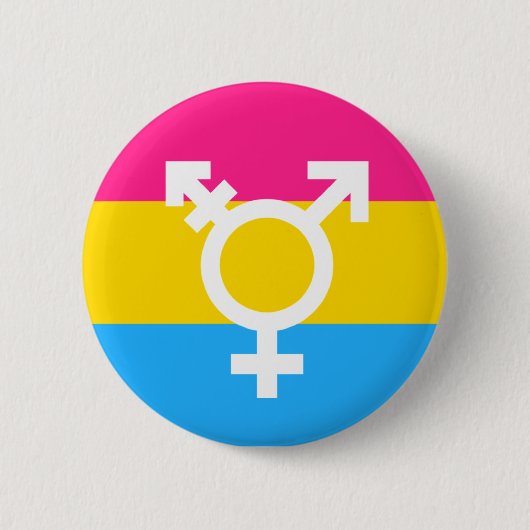 Badge Rond 5 Cm Bouton de drapeau de fierté de transsexuel et de (Devant)
