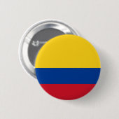 Badge Rond 5 Cm Bouton de drapeau de la Colombie (Devant & derrière)