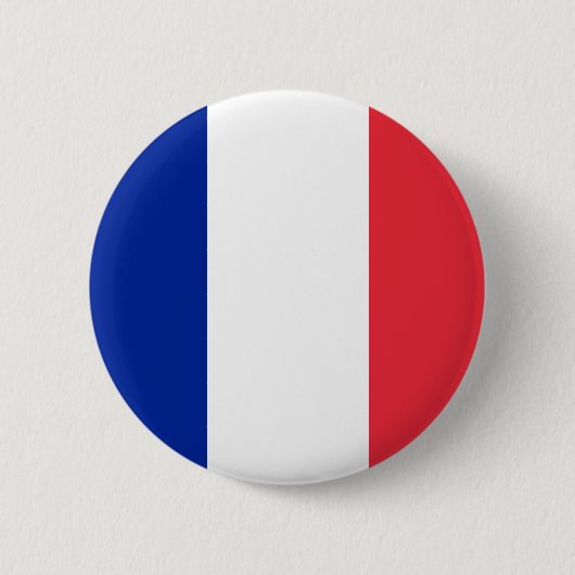 Badge Rond 5 Cm Bouton de drapeau de la France (Devant)