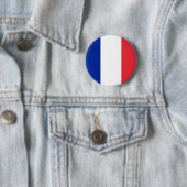 Badge Rond 5 Cm Bouton de drapeau de la France (En situation)