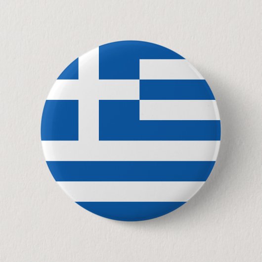 Badge Rond 5 Cm Bouton de drapeau de la Grèce (Devant)