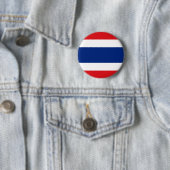 Badge Rond 5 Cm Bouton de drapeau de la Thaïlande (En situation)