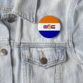 Badge Rond 5 Cm Bouton de drapeau de l'Afrique du Sud (En situation)