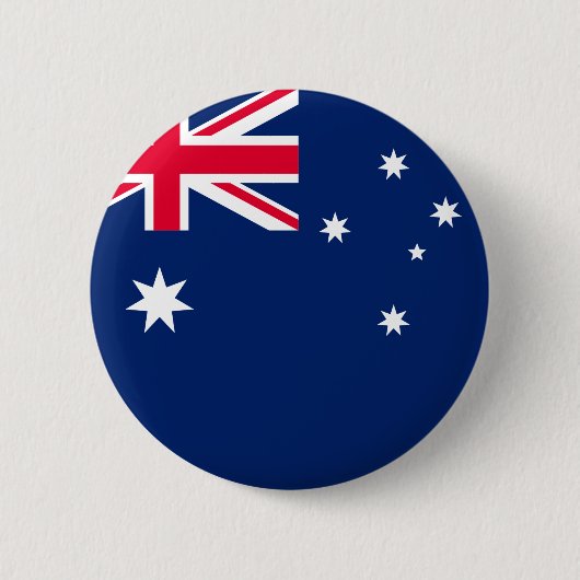 Badge Rond 5 Cm Bouton de drapeau de l'Australie (Devant)