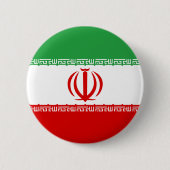 Badge Rond 5 Cm Bouton de drapeau de l'Iran (Devant)
