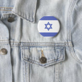 Badge Rond 5 Cm Bouton de drapeau de l'Israël (En situation)