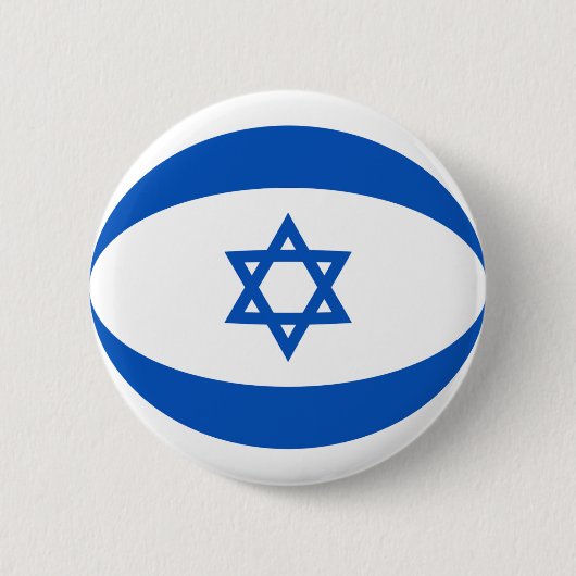 Badge Rond 5 Cm Bouton de drapeau de l'Israël Fisheye (Devant)