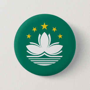 Badge Rond 5 Cm Bouton de drapeau de Macao