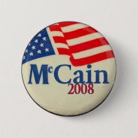 Bouton de drapeau de McCain 2008