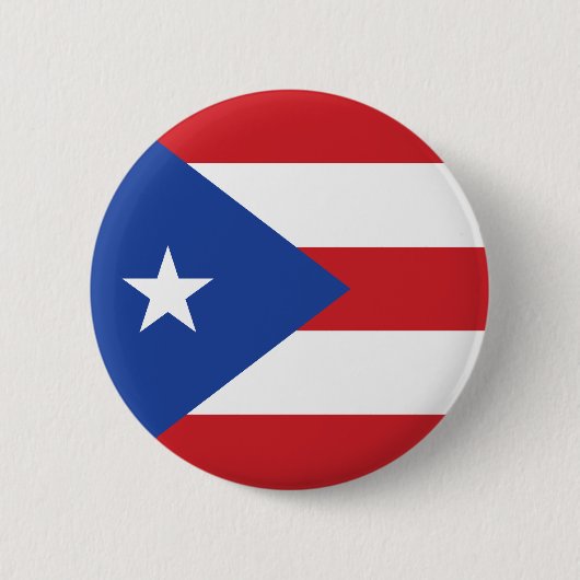 Badge Rond 5 Cm Bouton de drapeau de Porto Rico (Devant)