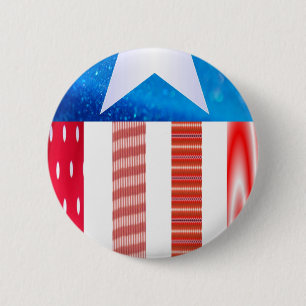 Badge Rond 5 Cm Bouton de drapeau des Etats-Unis
