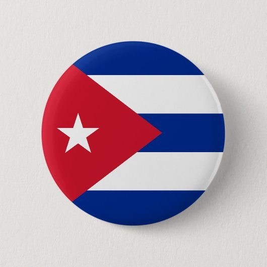 Badge Rond 5 Cm Bouton de drapeau du Cuba (Devant)