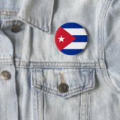 Badge Rond 5 Cm Bouton de drapeau du Cuba (En situation)