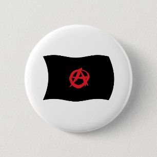 Badge Rond 5 Cm Bouton de drapeau du mouvement anarchiste