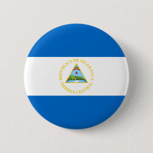 Badge Rond 5 Cm Bouton de drapeau du Nicaragua