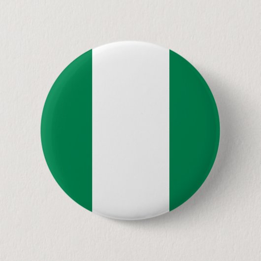Badge Rond 5 Cm Bouton de drapeau du Nigéria (Devant)
