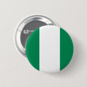 Badge Rond 5 Cm Bouton de drapeau du Nigéria (Devant & derrière)