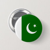 Badge Rond 5 Cm Bouton de drapeau du Pakistan (Devant & derrière)