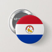 Badge Rond 5 Cm Bouton de drapeau du Paraguay (Devant & derrière)