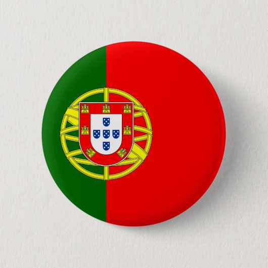 Badge Rond 5 Cm Bouton de drapeau du Portugal (Devant)